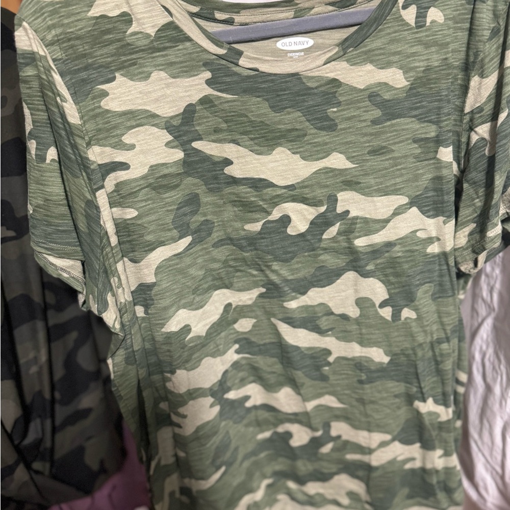 Old Navy 2 Camo shirts.